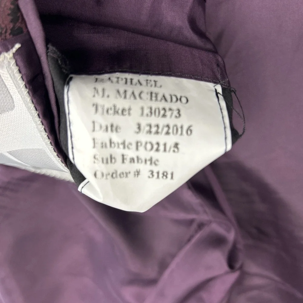 Raphael Wardrobe Design Dinner‎ Jacket Jacquard Paisley 40R Hand Tailored